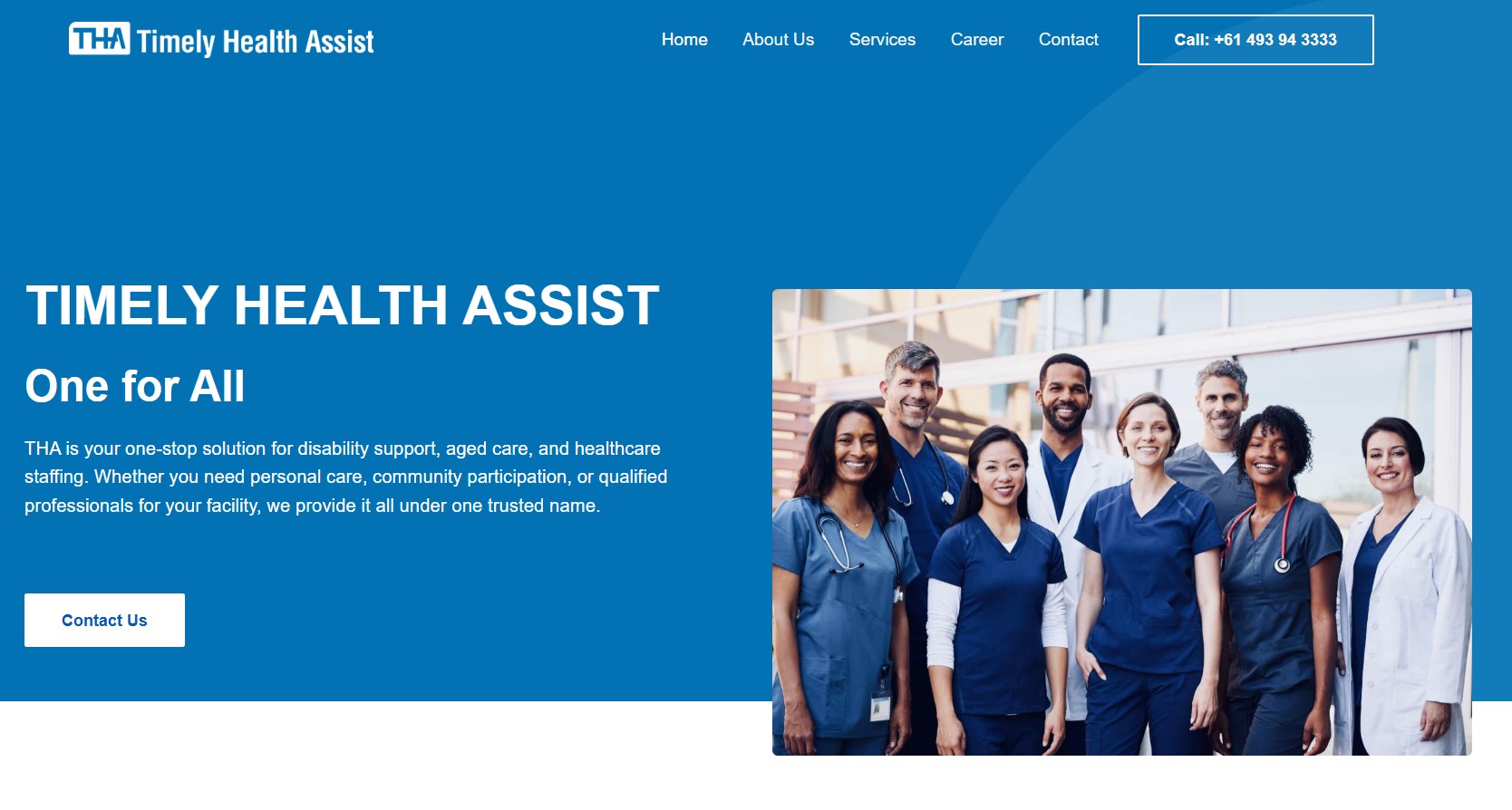 Timely Health Assist website